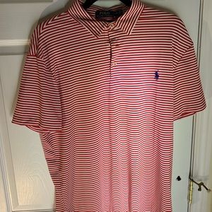 Red stripe polo